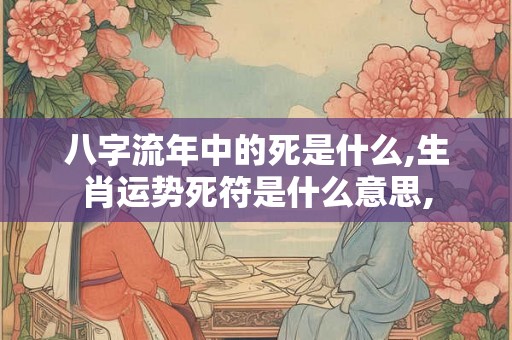 八字流年中的死是什么,生肖运势死符是什么意思,