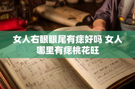女人右眼眼尾有痣好吗 女人哪里有痣桃花旺