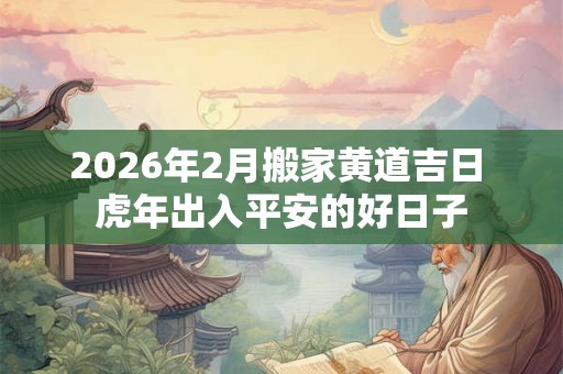 2026年2月搬家黄道吉日 虎年出入平安的好日子