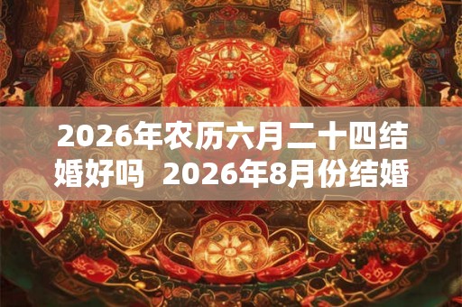 2026年农历六月二十四结婚好吗  2026年8月份结婚黄道吉日