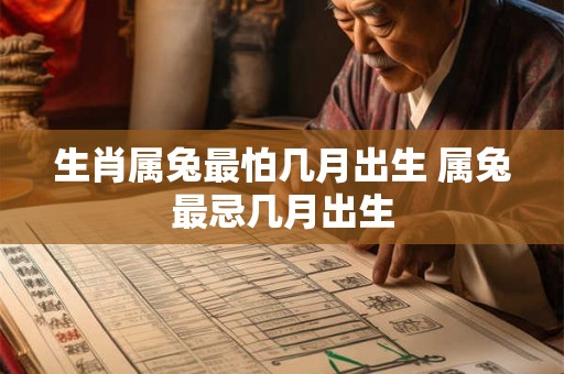 生肖属兔最怕几月出生 属兔最忌几月出生