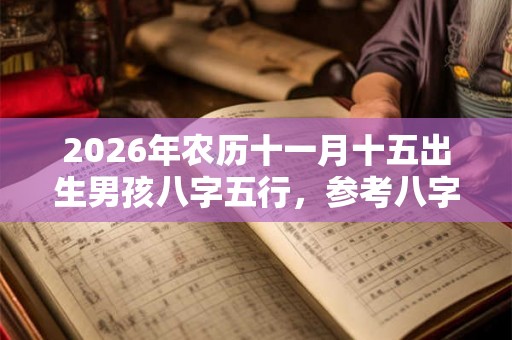 2026年农历十一月十五出生男孩八字五行，参考八字起名