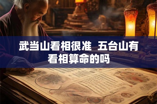 武当山看相很准  五台山有看相算命的吗