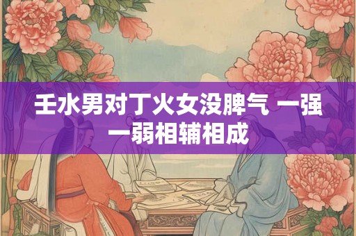 壬水男对丁火女没脾气 一强一弱相辅相成