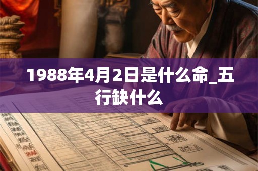 1988年4月2日是什么命_五行缺什么