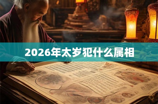 2026年太岁犯什么属相
