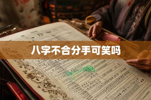 八字不合分手可笑吗