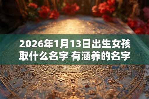 2026年1月13日出生女孩取什么名字 有涵养的名字