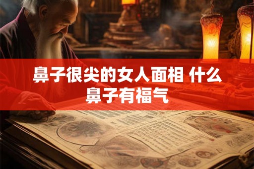 鼻子很尖的女人面相 什么鼻子有福气