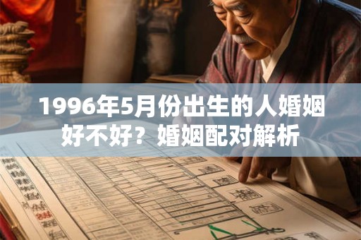 1996年5月份出生的人婚姻好不好?婚姻配对解析 1996年5月份出生的人婚姻好不好?婚姻配对解析