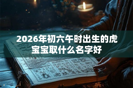 2026年初六午时出生的虎宝宝取什么名字好