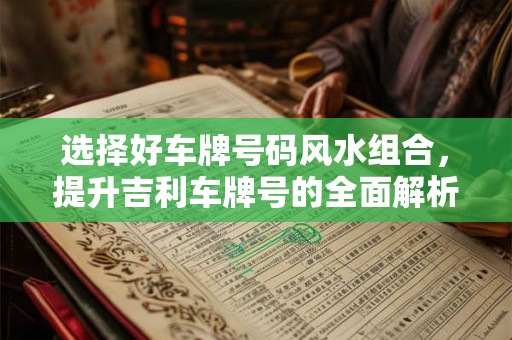 选择好车牌号码风水组合，提升吉利车牌号的全面解析