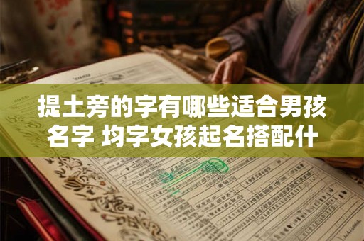 提土旁的字有哪些适合男孩名字 均字女孩起名搭配什么字