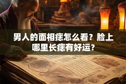 男人的面相痣怎么看？脸上哪里长痣有好运？