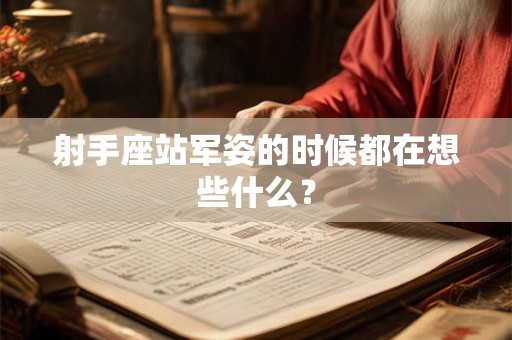 射手座站军姿的时候都在想些什么？