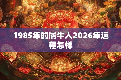 1985年的属牛人2026年运程怎样