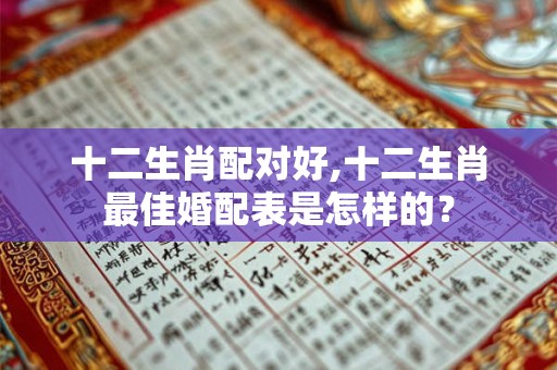 十二生肖配对好,十二生肖最佳婚配表是怎样的？
