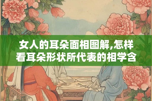 女人的耳朵面相图解,怎样看耳朵形状所代表的相学含义