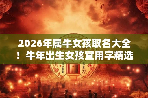 2026年属牛女孩取名大全！牛年出生女孩宜用字精选！