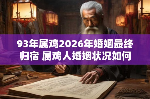 93年属鸡2026年婚姻最终归宿 属鸡人婚姻状况如何