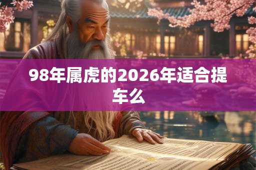 98年属虎的2026年适合提车么 98年属虎的2026年适合提车么