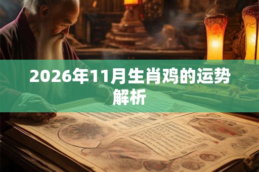 2026年11月生肖鸡的运势解析 2026年11月生肖鸡的运势解析