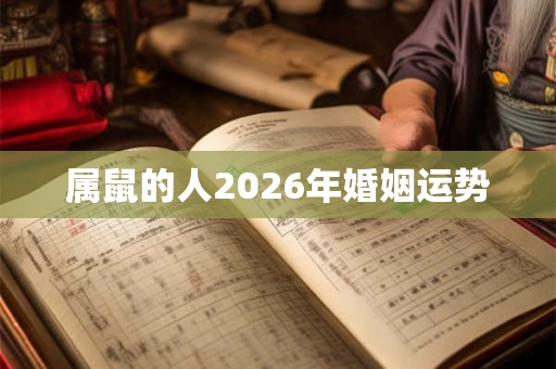 属鼠的人2026年婚姻运势 属鼠的人2026年婚姻运势