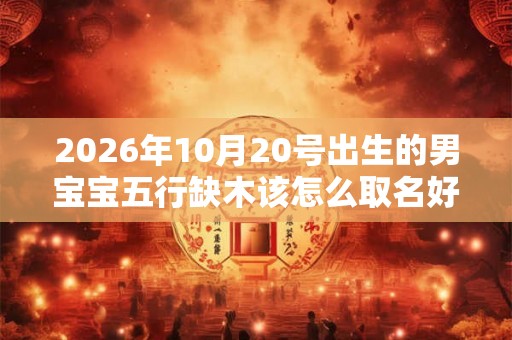 2026年10月20号出生的男宝宝五行缺木该怎么取名好