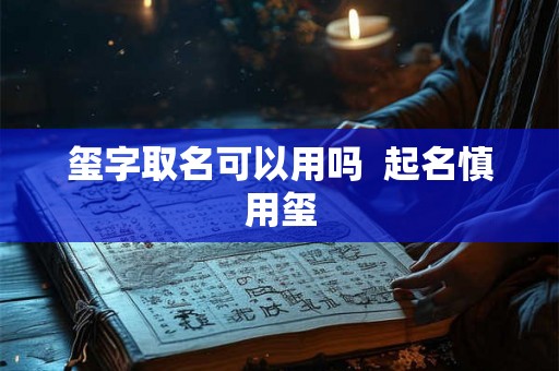 玺字取名可以用吗  起名慎用玺