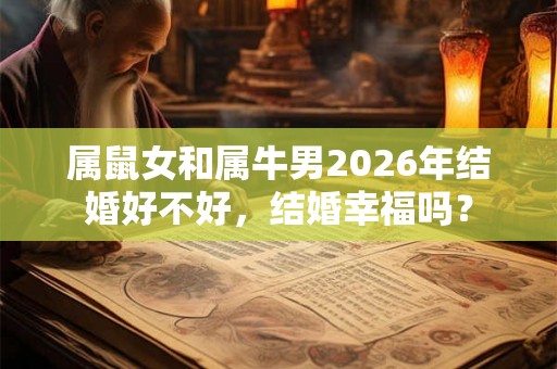 属鼠女和属牛男2026年结婚好不好，结婚幸福吗？