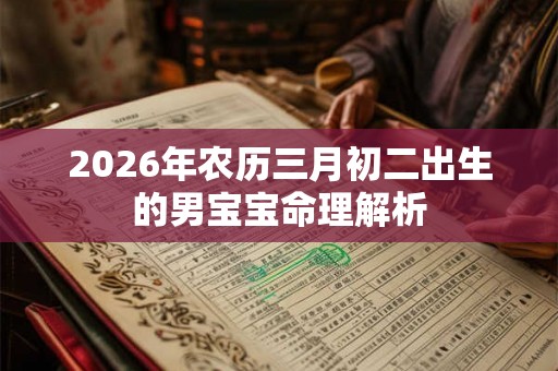 2026年农历三月初二出生的男宝宝命理解析