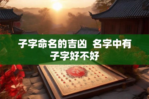 子字命名的吉凶  名字中有子字好不好