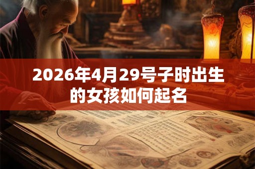2026年4月29号子时出生的女孩如何起名 2026年4月29号子时出生的女孩如何起名