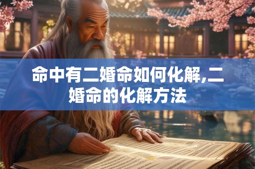 命中有二婚命如何化解,二婚命的化解方法