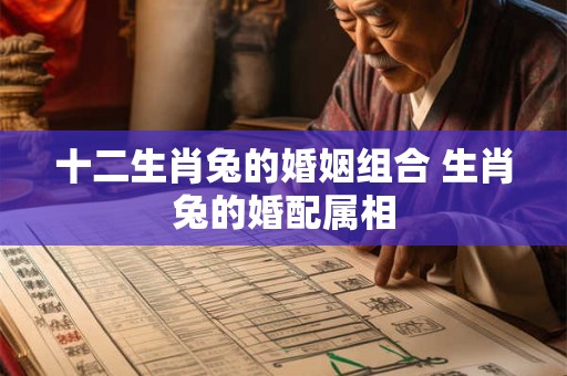十二生肖兔的婚姻组合 生肖兔的婚配属相