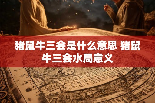 猪鼠牛三会是什么意思 猪鼠牛三会水局意义 猪鼠牛三会是什么意思 猪鼠牛三会水局意义