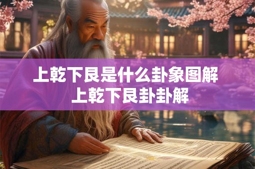 上乾下艮是什么卦象图解  上乾下艮卦卦解