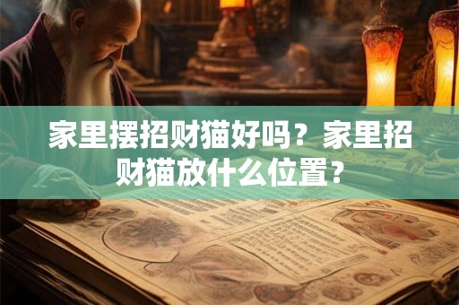 家里摆招财猫好吗？家里招财猫放什么位置？