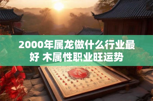 2000年属龙做什么行业最好 木属性职业旺运势