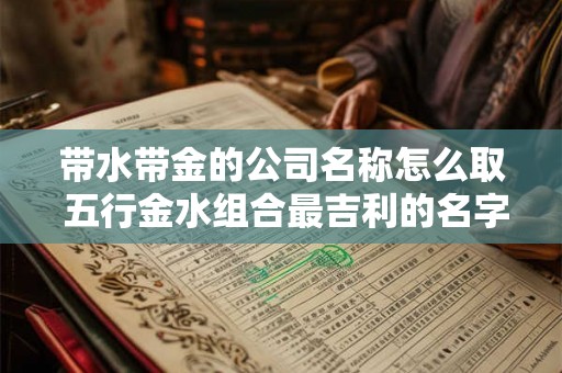 带水带金的公司名称怎么取 五行金水组合最吉利的名字