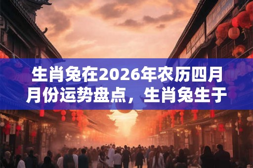 生肖兔在2026年农历四月月份运势盘点，生肖兔生于农历四月的运势