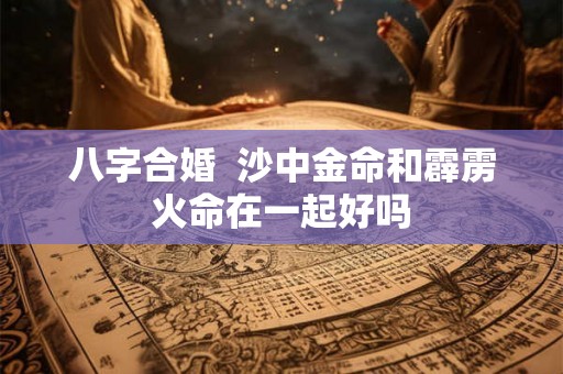 八字合婚  沙中金命和霹雳火命在一起好吗