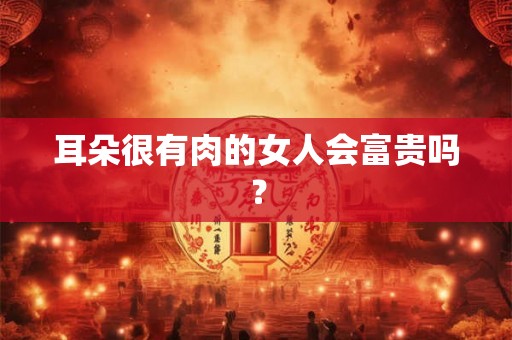 耳朵很有肉的女人会富贵吗？