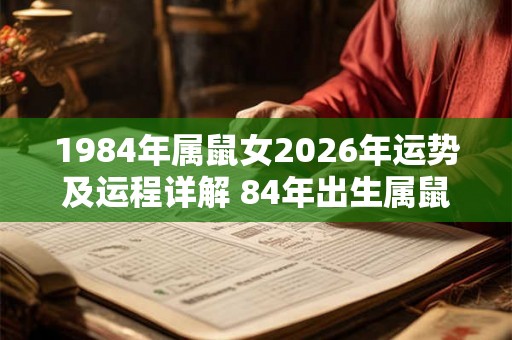 1984年属鼠女2026年运势及运程详解 84年出生属鼠人2026全年每月运势女性