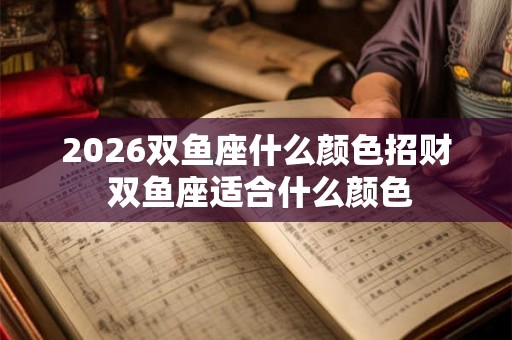 2026双鱼座什么颜色招财 双鱼座适合什么颜色