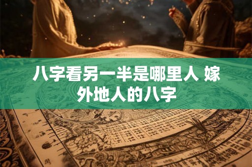 八字看另一半是哪里人 嫁外地人的八字