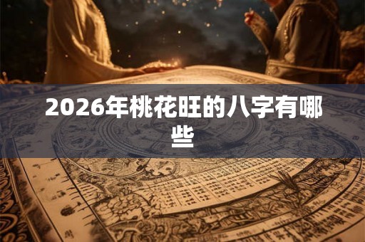 2026年桃花旺的八字有哪些