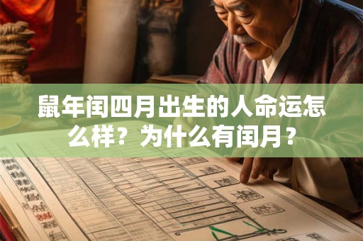 鼠年闰四月出生的人命运怎么样？为什么有闰月？