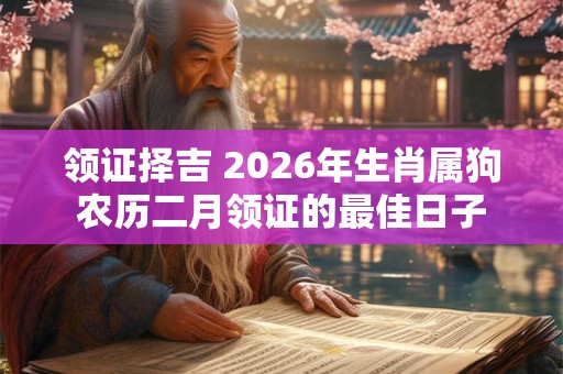 领证择吉 2026年生肖属狗农历二月领证的最佳日子