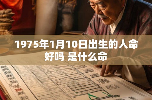 1975年1月10日出生的人命好吗 是什么命 1975年1月10日出生的人命好吗 是什么命